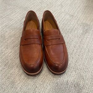 Kork-Ease Tan Leather Loafers for Women